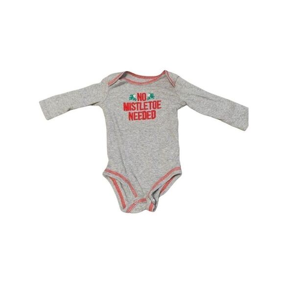 “No Mistletoe Needed” unisex baby 6m one piece - Picture 1 of 4